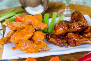 Chicken wings on a plate - Island Wing Company